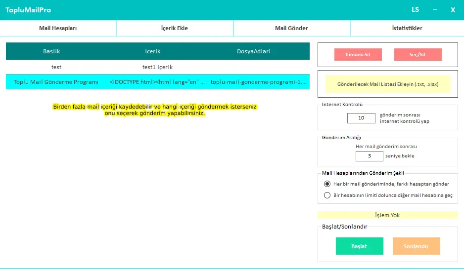 Toplu Mail Gönderme Programı | E-Posta Pazarlama