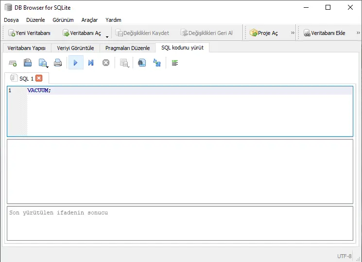 SQLite Veritabanı Boyutu Nasıl Küçültülür? | VACUUM Komutu